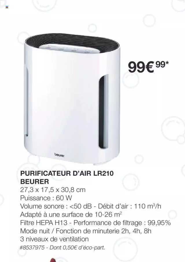purificateur d'air lr210 beurer