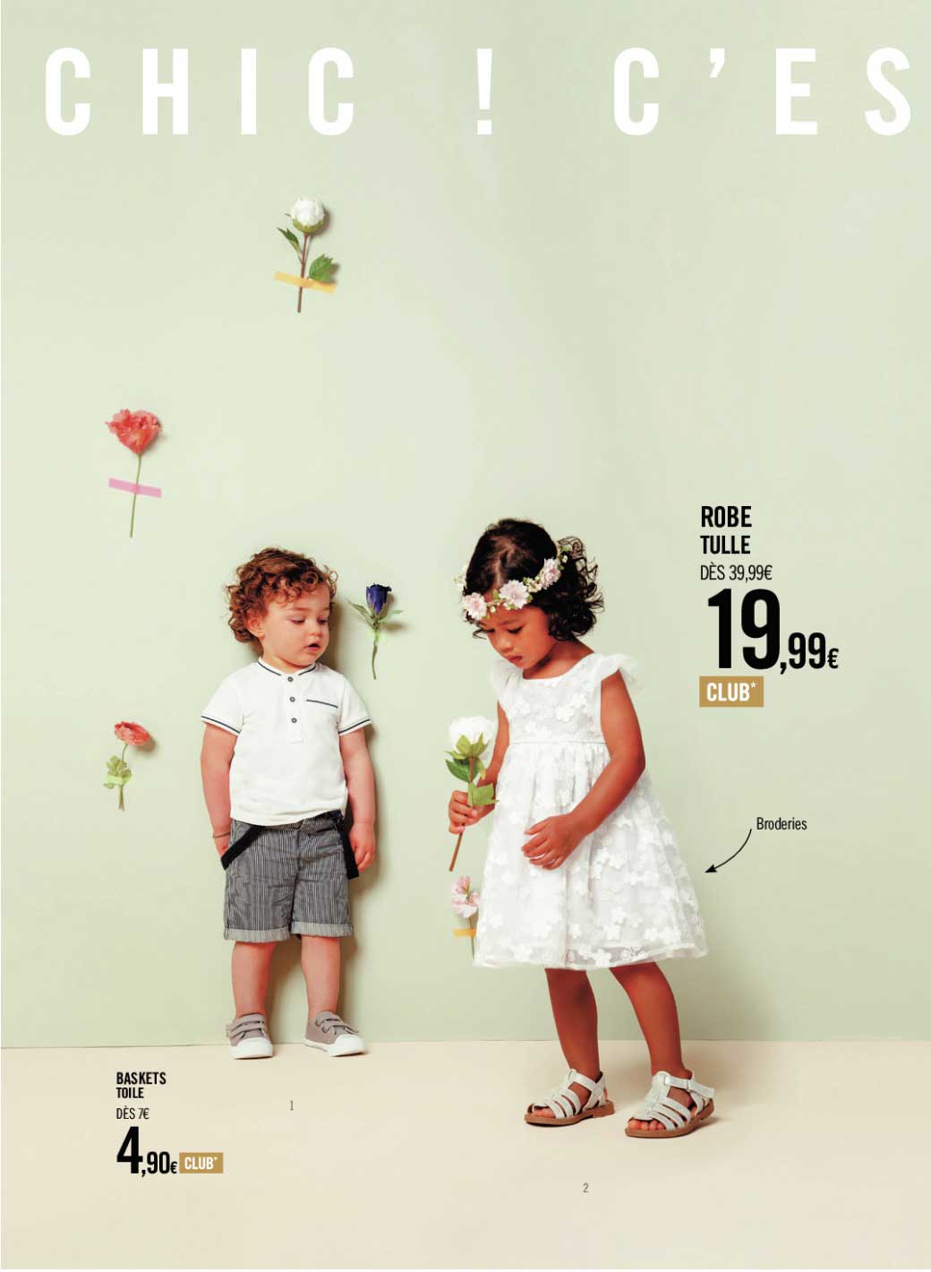 robe tulle, baskets toile