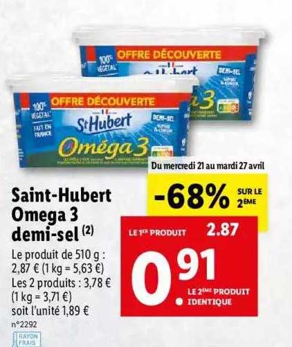 saint-hubert omega 3 demi-sel