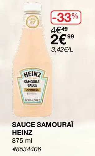 sauce samouraï heinz