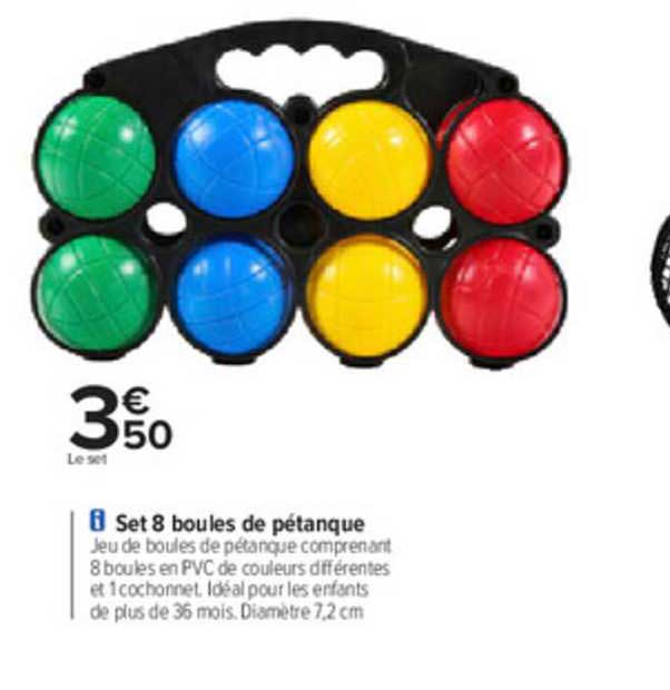 Set 8 Boules De Pétanque