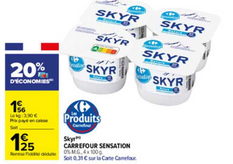 Skyr Carrefour Sensation