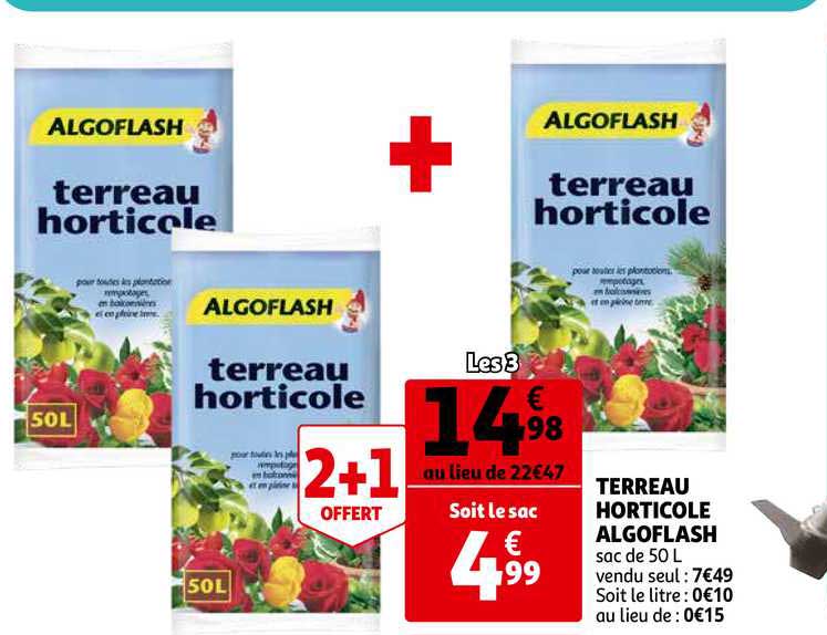 Terreau Horticole Algoflash