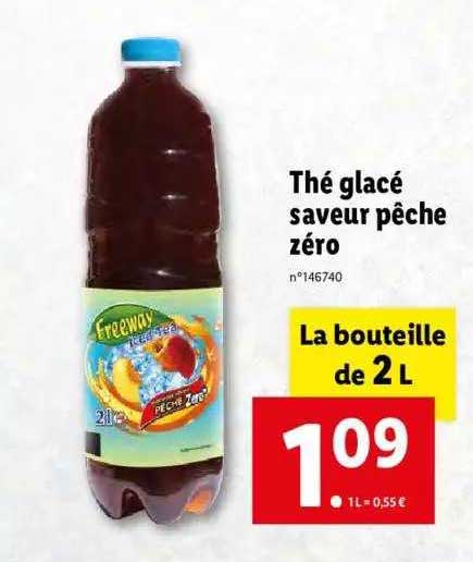 Thé Glacé Saveur Pêche Zéro Freeway