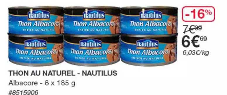 Thon Au Naturel - Nautilus