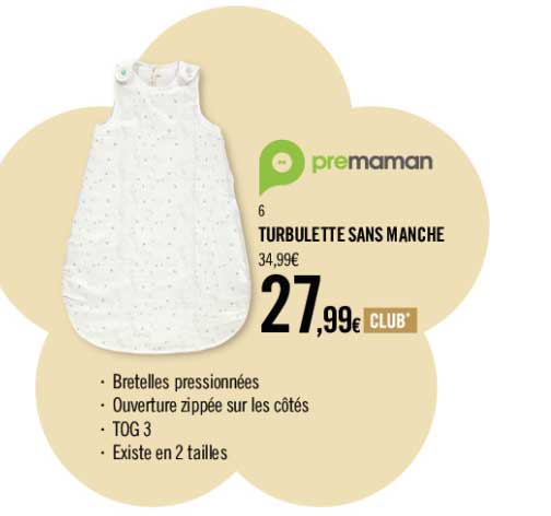 turbulette sans manche premaman