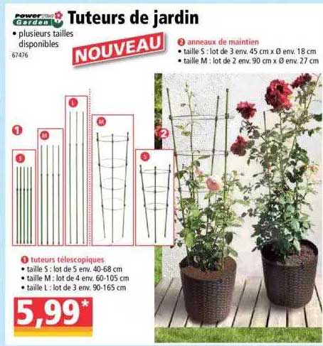 tuteurs de jardin power garden