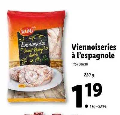 viennoiseries à l'espagnole