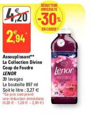 assouplissant la collection divine coup de foudre lenor