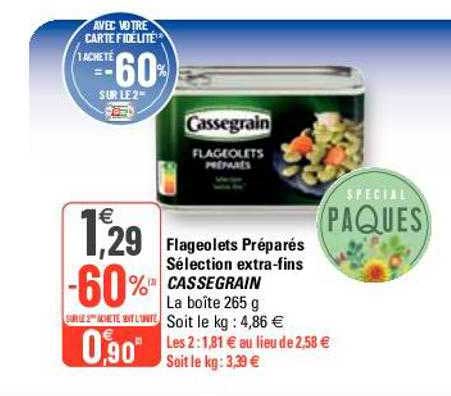 flageolets préparés sélection extra-fins cassegrain