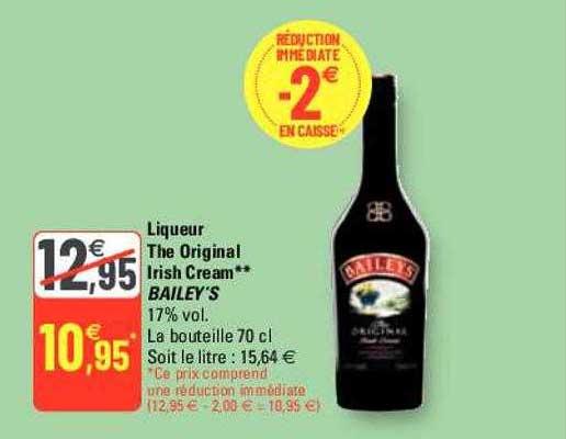 liqueur the original irish cream bailey's