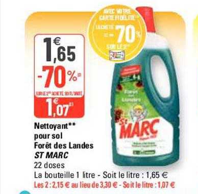 nettoyant pour sol forêt des landes st marc