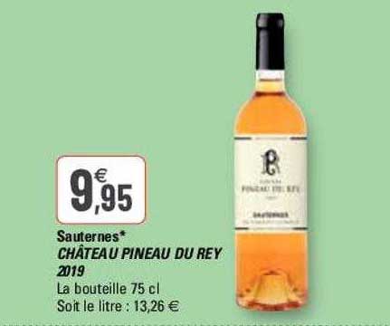sauternes château pineau du rey 2019