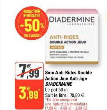 Soin Anti-rides Double Action Jour Anti-âge Diadermine