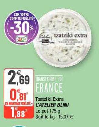 tzatziki extra l'atelier blini
