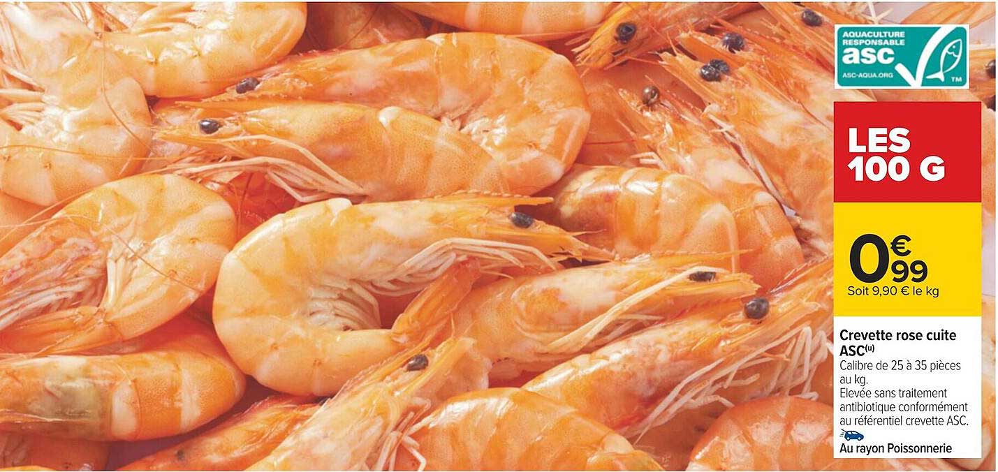 Crevette Rose Cuite Asc