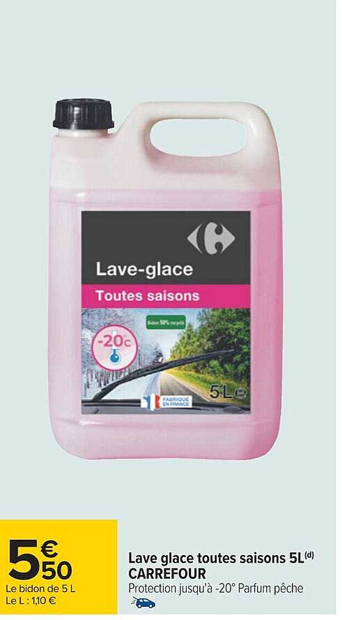 lave glace toutes saisons 5l carrefour