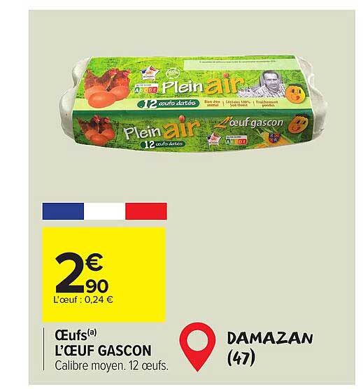 œufs l'œuf gascon
