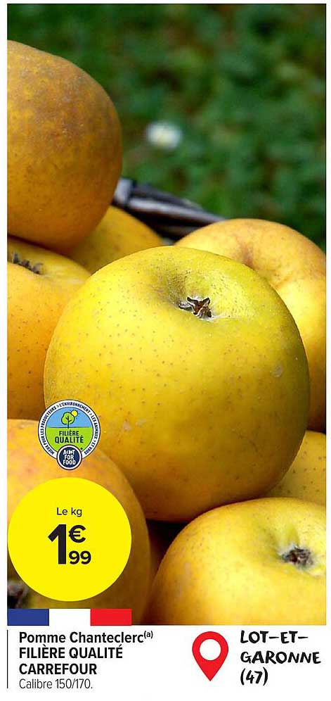 pomme chanteclerc filière qualité carrefour