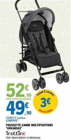 poussette canne multipositions "arkansas" trottine