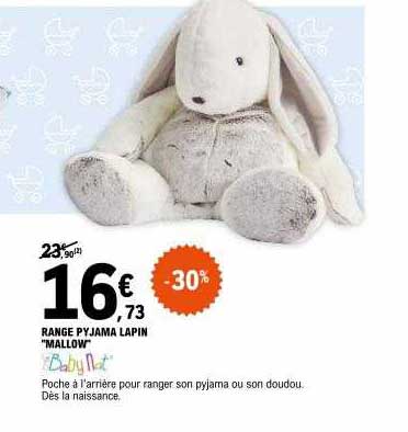range pyjama lapin "mallow" baby nat'