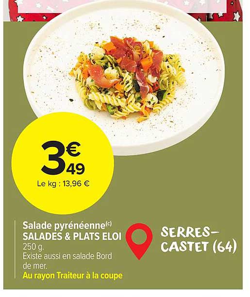 salade pyrénéenne salades & plats éloi