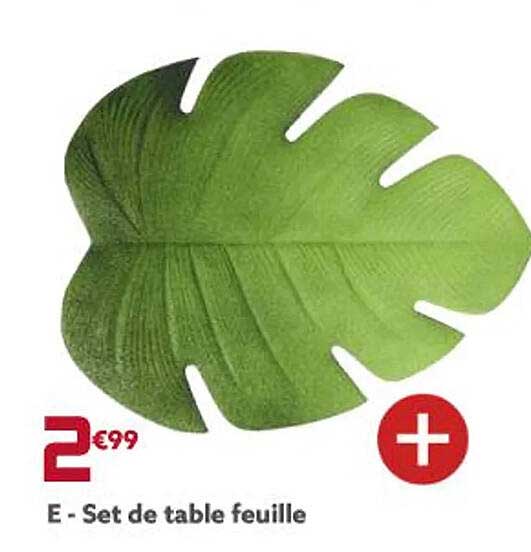Set De Table Feuille
