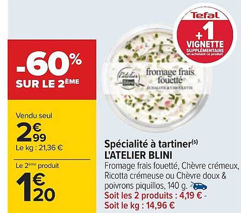 spécialité à tartiner l'atelier blini