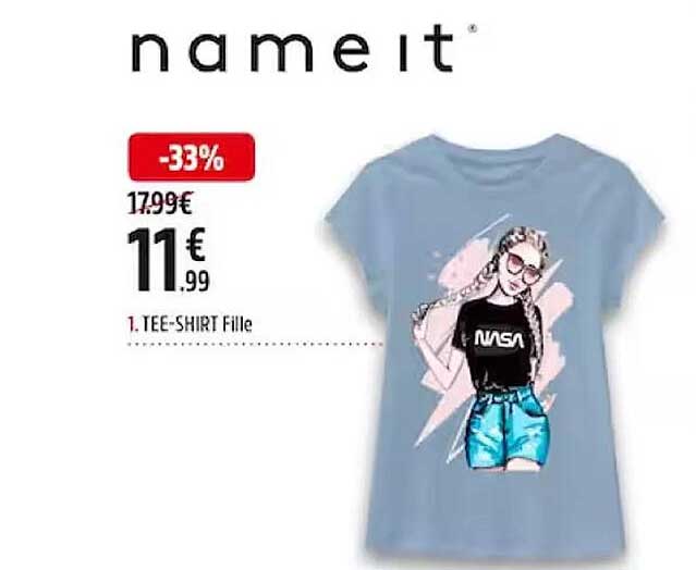 tee-shirt fille name it