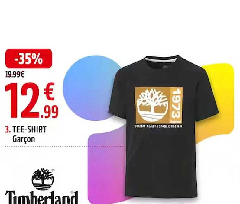 tee-shirt garçon timberland