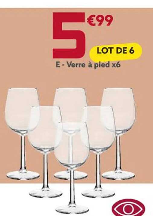 Verre à Pied X 6