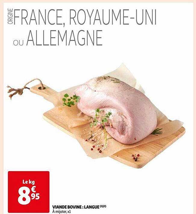 Viande Bovien : Langue