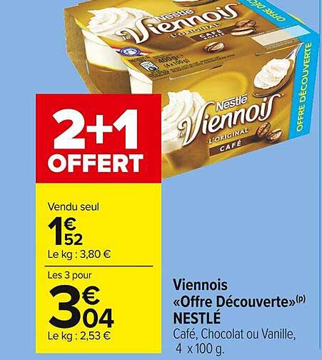 Viennois «offre Découverte» Nestlé