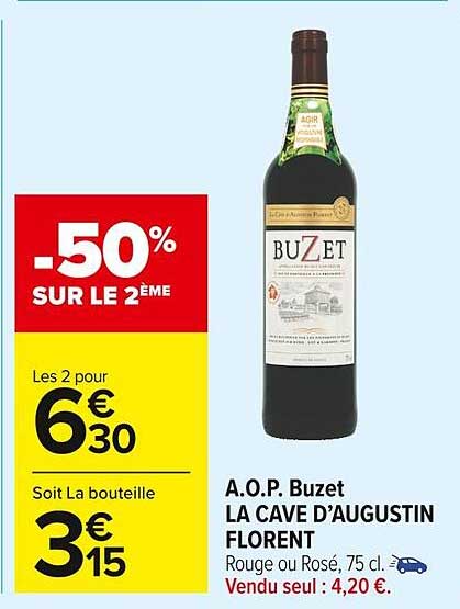 a.o.p. buzet la cave d'augustin florent