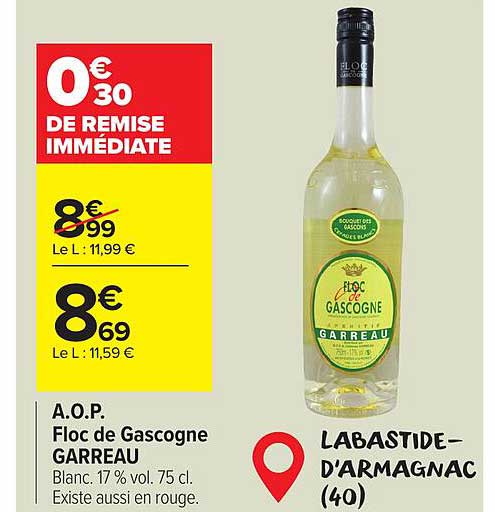 a.o.p. floc de gascogne garreau