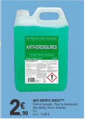 anti dépôts verts