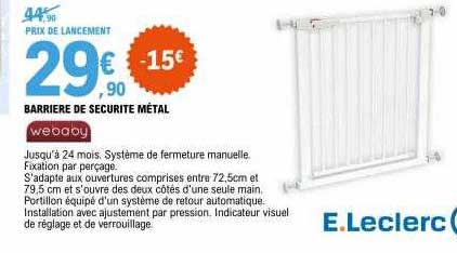 Barrière De Sécurité Métal Webaby