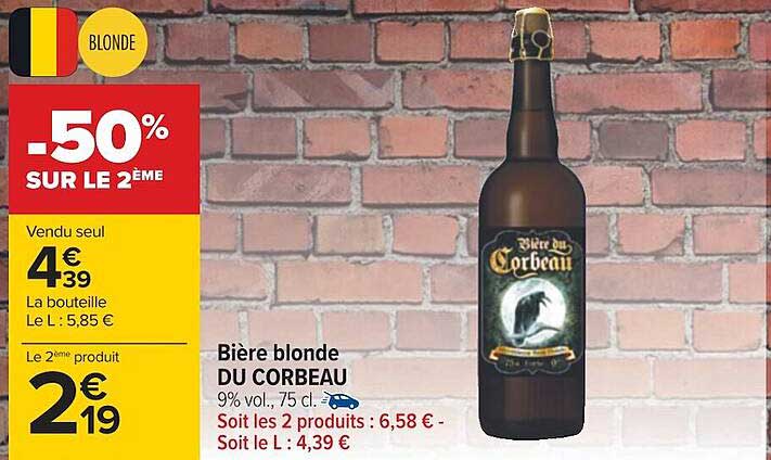 Bière Blonde Du Corbeau
