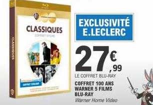 Coffret 100 Ans Warner 5 Films Blu-ray