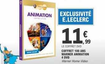 coffret 100 ans warner animation 4 dvd