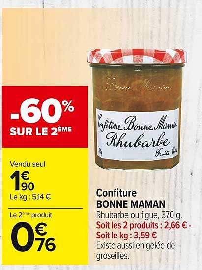 confiture bonne maman