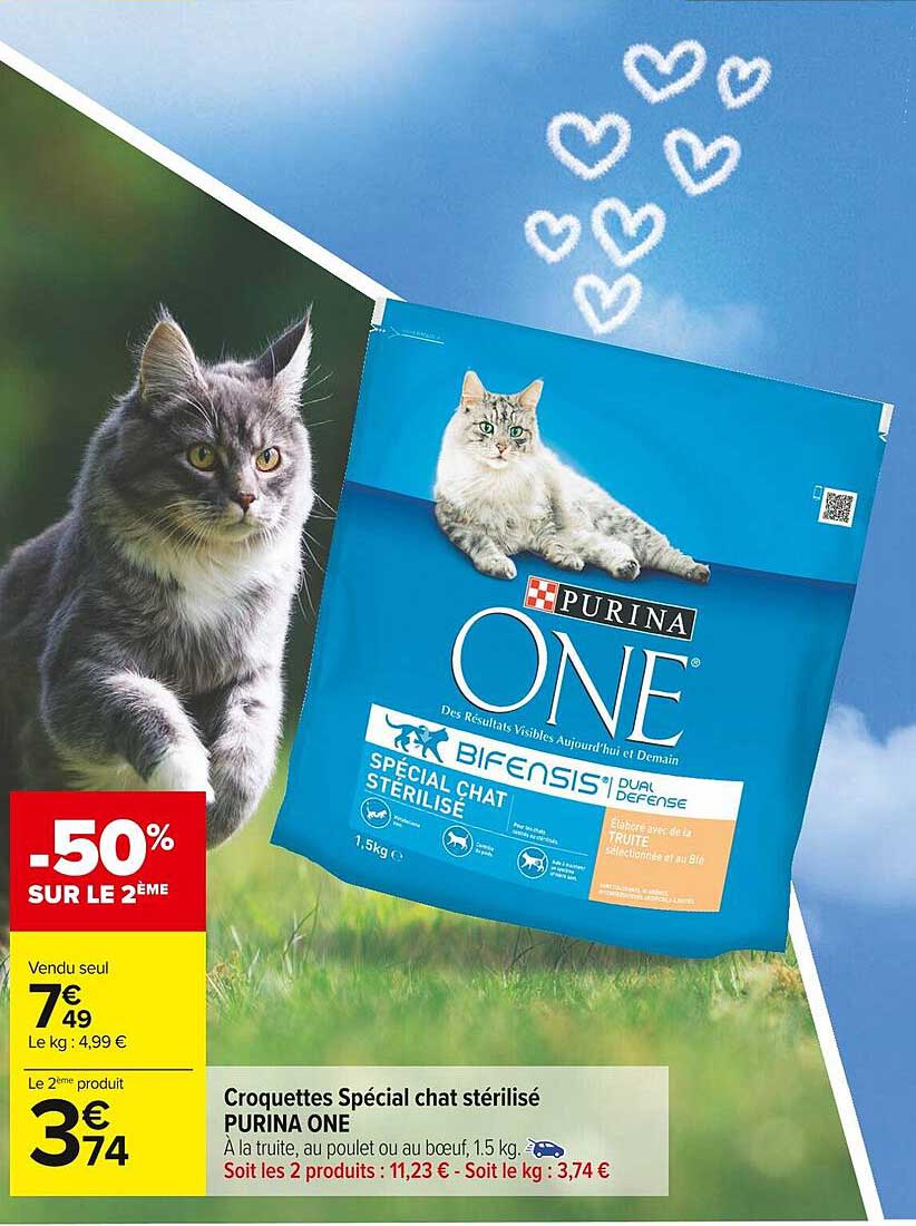 Croquettes Spécial Chat Stérilisé Purina One