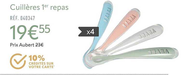 cuillères 1er repas béaba