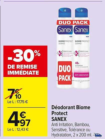 déodorant biome protect sanex