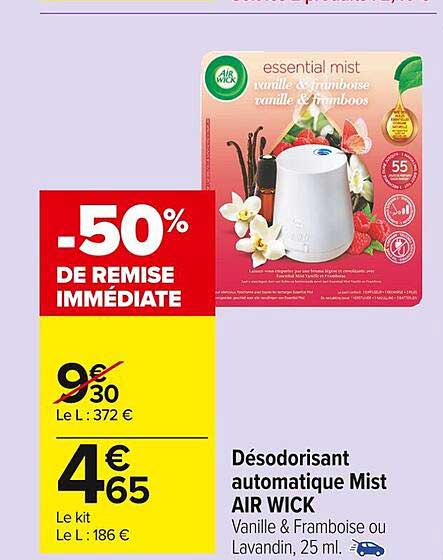 désodorisant automatique mist air wick