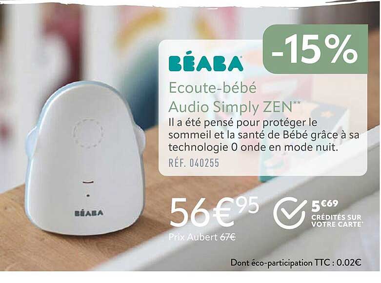 écoute-bébé audio simply zen