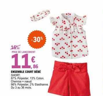ensemble court bébé