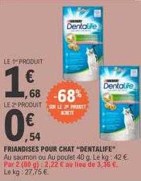 Friandises Pour Chat "dentalife"