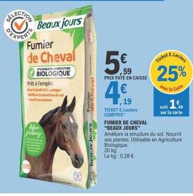 fumier de cheval "beaux jours"