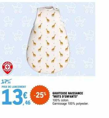 gigoteuse naissance "mots d'enfants"